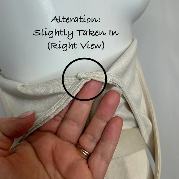 Bershka Beige Button Down Jumpsuit with Tie Waist, Medium - Picture 13 of 16